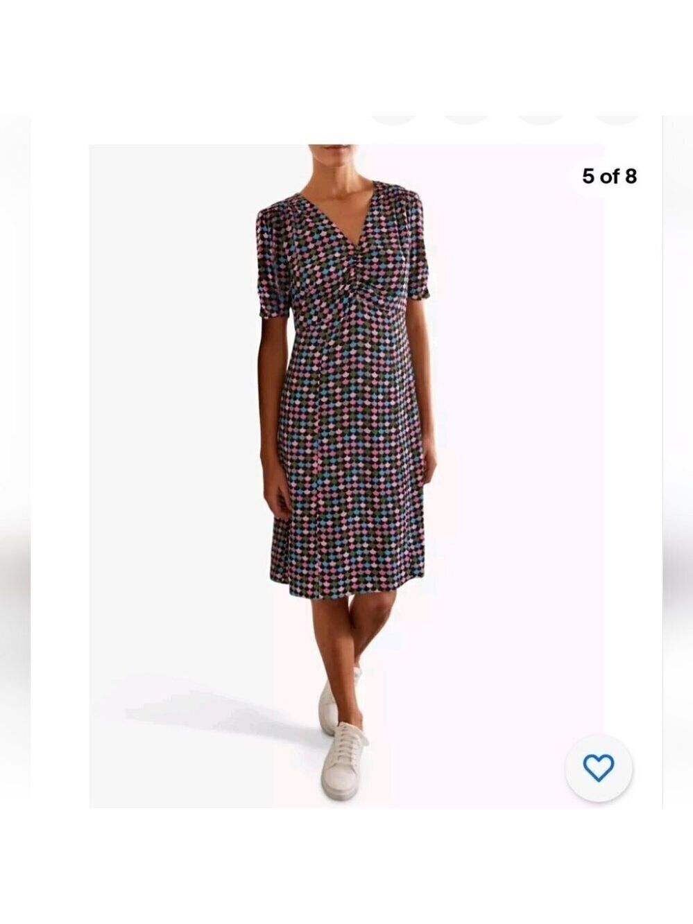 BODEN | Jemima Puff Sleeve Dress French Navy W0621 US sz 6L